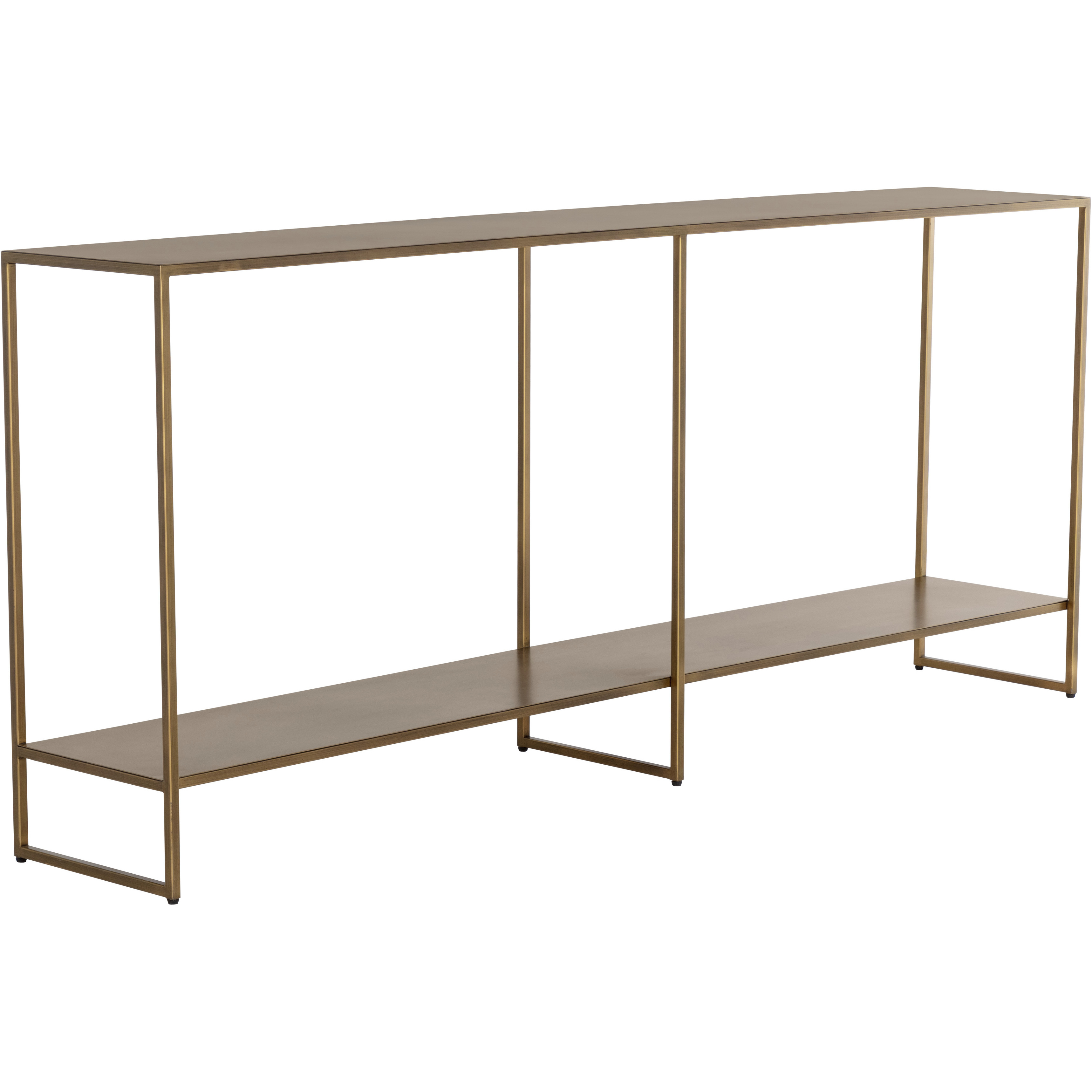 Eiffel 80 X 14 inch Antique Brass Console Table